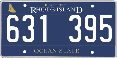 RI license plate 631395