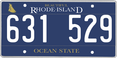 RI license plate 631529