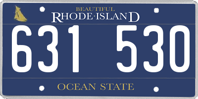 RI license plate 631530
