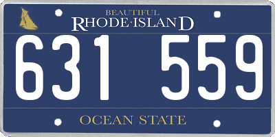 RI license plate 631559