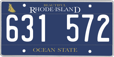 RI license plate 631572