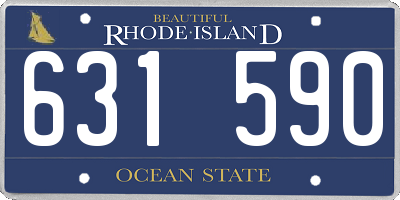 RI license plate 631590