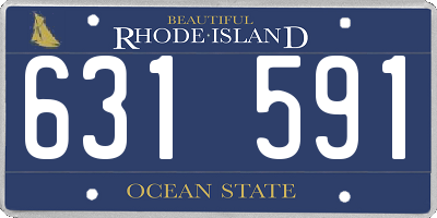 RI license plate 631591