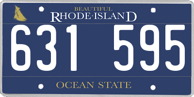 RI license plate 631595