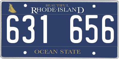 RI license plate 631656