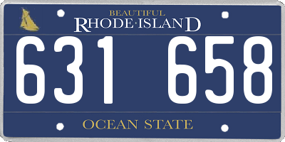 RI license plate 631658
