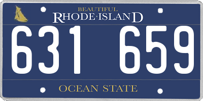 RI license plate 631659