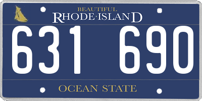 RI license plate 631690