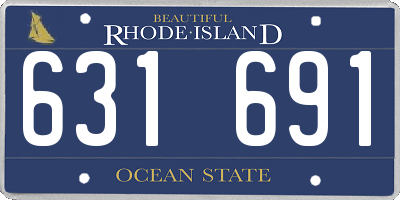RI license plate 631691