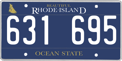 RI license plate 631695
