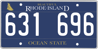 RI license plate 631696
