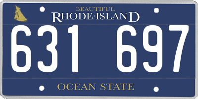 RI license plate 631697
