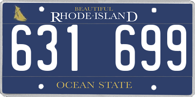 RI license plate 631699
