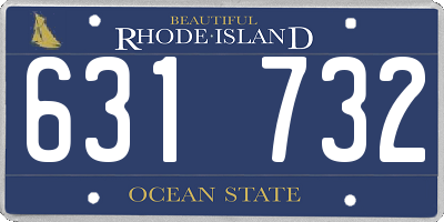 RI license plate 631732