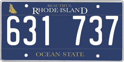 RI license plate 631737