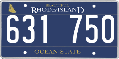 RI license plate 631750