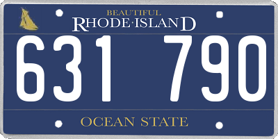 RI license plate 631790