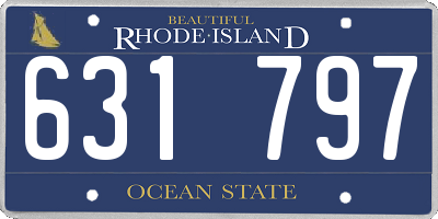RI license plate 631797