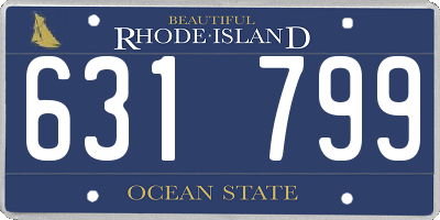 RI license plate 631799
