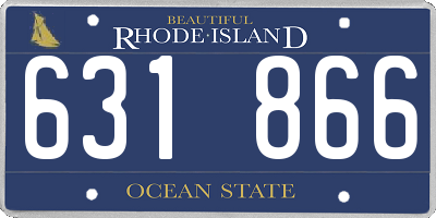 RI license plate 631866