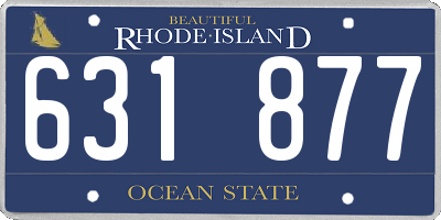 RI license plate 631877