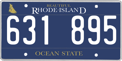 RI license plate 631895