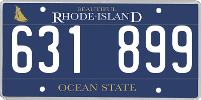 RI license plate 631899