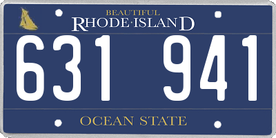 RI license plate 631941