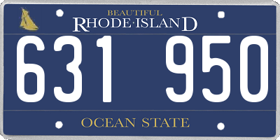 RI license plate 631950
