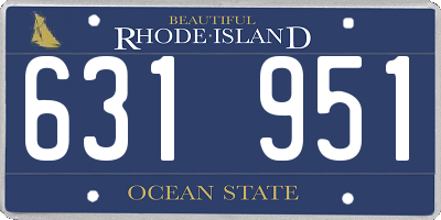 RI license plate 631951