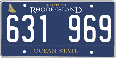 RI license plate 631969