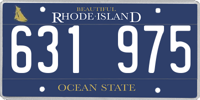 RI license plate 631975