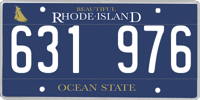 RI license plate 631976