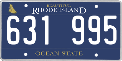 RI license plate 631995