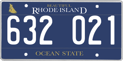 RI license plate 632021