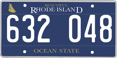 RI license plate 632048