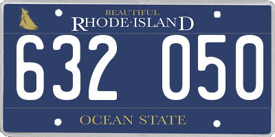 RI license plate 632050