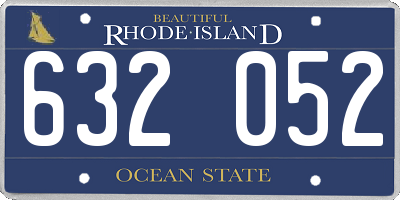 RI license plate 632052