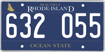 RI license plate 632055