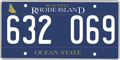 RI license plate 632069