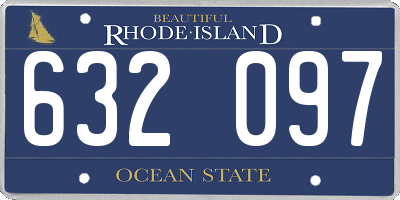 RI license plate 632097