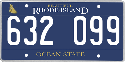 RI license plate 632099