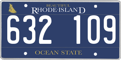 RI license plate 632109