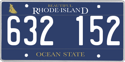 RI license plate 632152