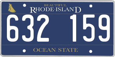 RI license plate 632159