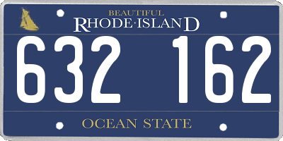 RI license plate 632162