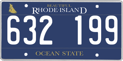 RI license plate 632199