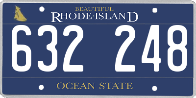 RI license plate 632248