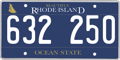 RI license plate 632250