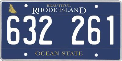 RI license plate 632261